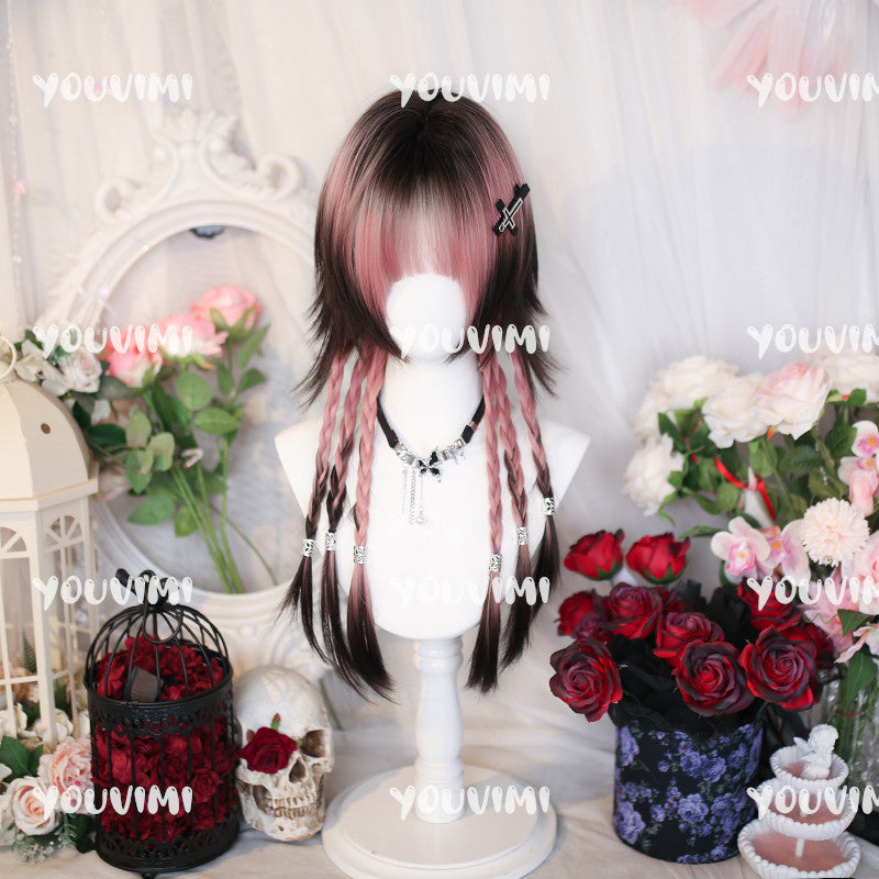 pink and black mixed wig yv51102 – Youvimi