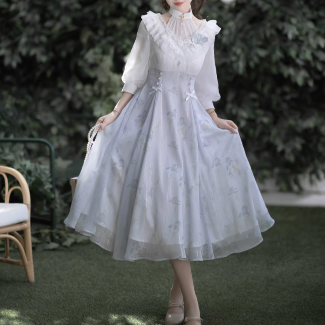 lolita plush coat dress suit yv31875