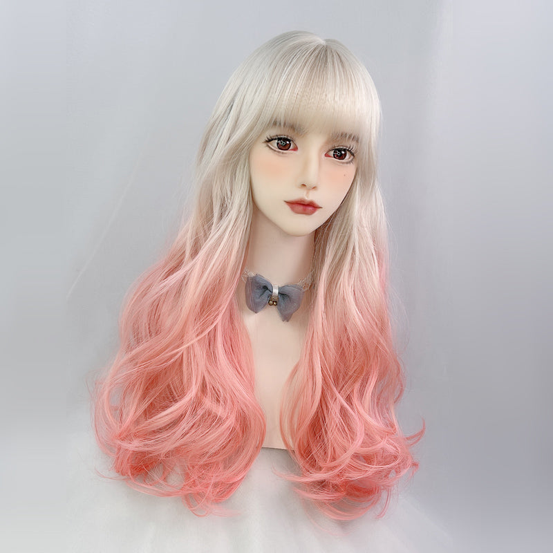 Review For Lolita Blue Pink Gradient Cos Wig Yv40603 main image 0