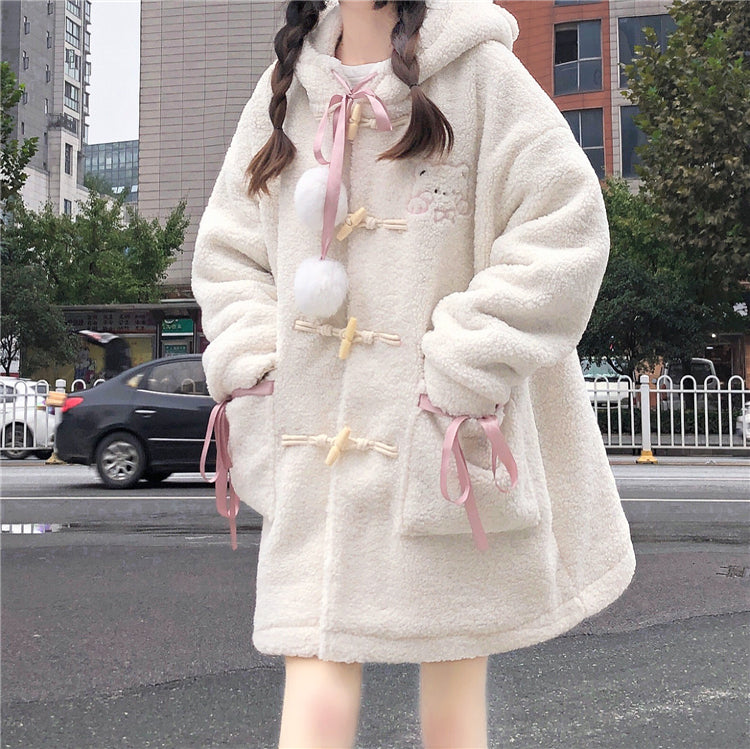 Cute bear rabbit plush jacket YV43490