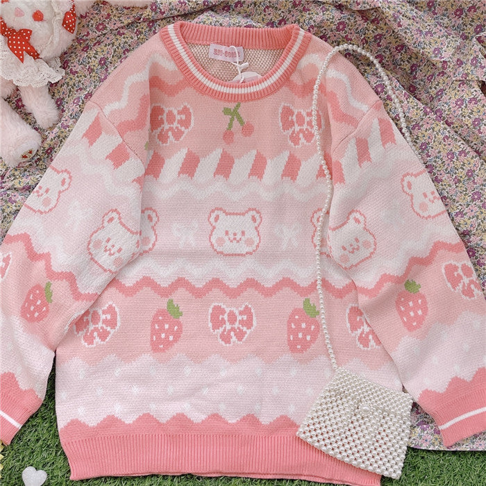 Cute Strawberry Sweater YV40909