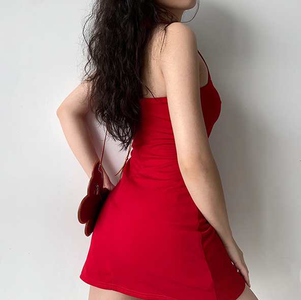 Review for Sexy strappy dress with sling yv30167