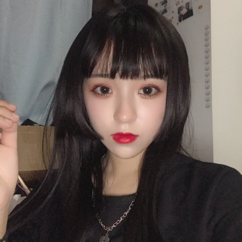 Review for Natural black long straight wig YV43557 main image 0