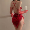 Christmas lace suspender dress yv31931