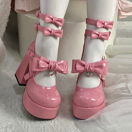 Lolita bow high heels yv31543