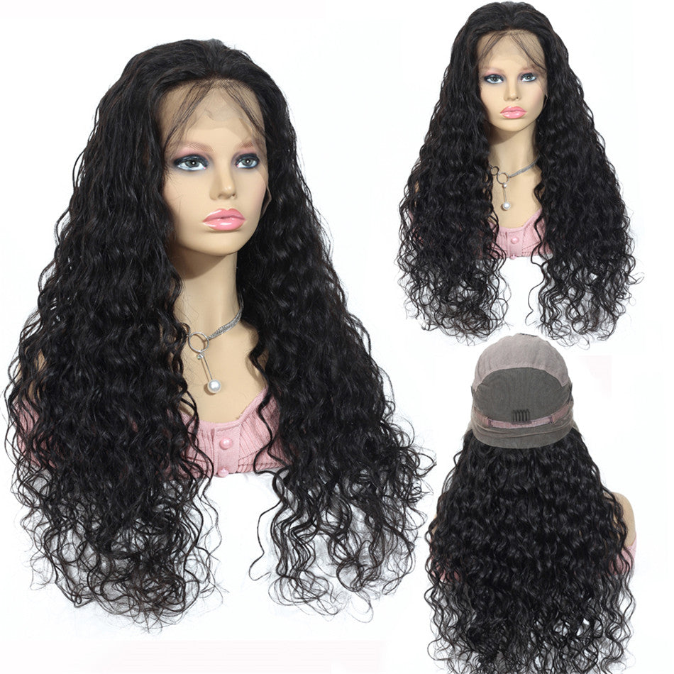 Navy black hat wig YV42898