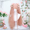Pink Cute Soft Girl Jk Long Hair YV475838