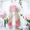 Natural Pink Long Curly Hair YV475847