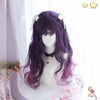 Luna Purple Gradient Long Curly Wig YV476062
