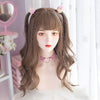 Gray Brown Long Curly Wig YV476044
