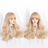 Long Hair Big Wave Long Curly Blonde Wig YV476033
