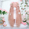 Pink Cute Soft Girl Jk Long Hair YV475838