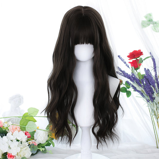 Lolita Long Curly Water Ripple Daily Natural Wig YV476014