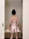 HIGH-END PINK BOWKNOT DRESS  YV60179