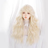 Harajuku Natural Curly Bangs Blonde Wig YV476041
