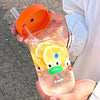CARTOON STRAW GLASS WATER CUP YV60153