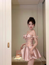 HIGH-END PINK BOWKNOT DRESS  YV60179