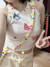 BUTTERFLY EMBROIDERED VEST YV47458
