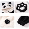 Funny Cartoon Panda Plush Hooded Pajamas Set yv32000