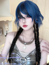 blue black wig yv50432
