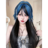 blue black wig yv50432