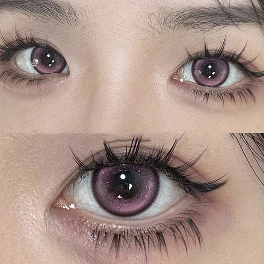 Pink  Contact Lenses (Two Pieces)  yv31905