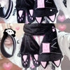 Cute kitten embroidered cat scarf yv31984