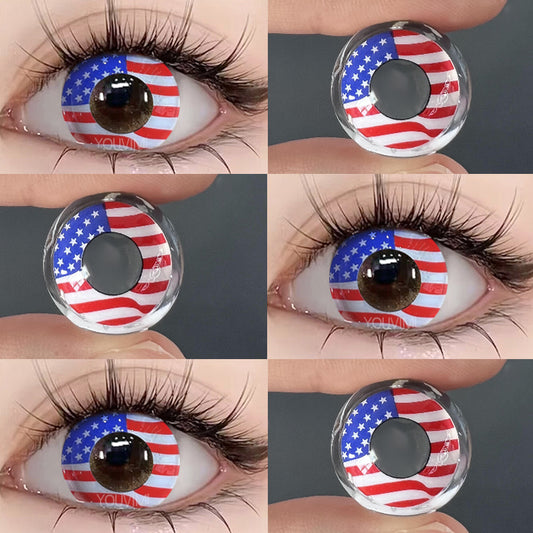 flag Contact Lenses (Two Pieces) yv31750