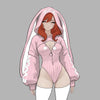 KORURACLUB-Pre-sale Cosplay Heart-Lock Floppy Bunny Jumpsuit KO103