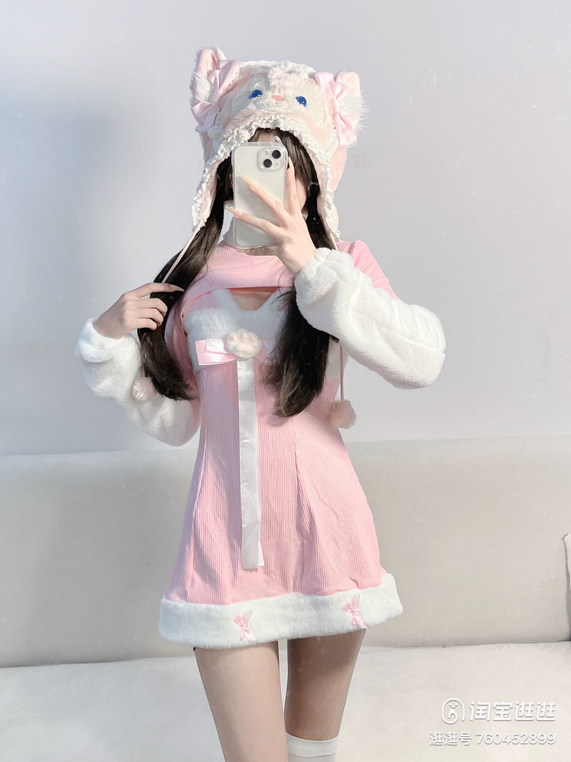 Cute suspender two-piece  yv50374
