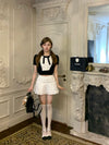 Cute black and white suit YV50084