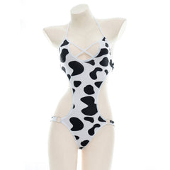 Cow print jumpsuit yv31623