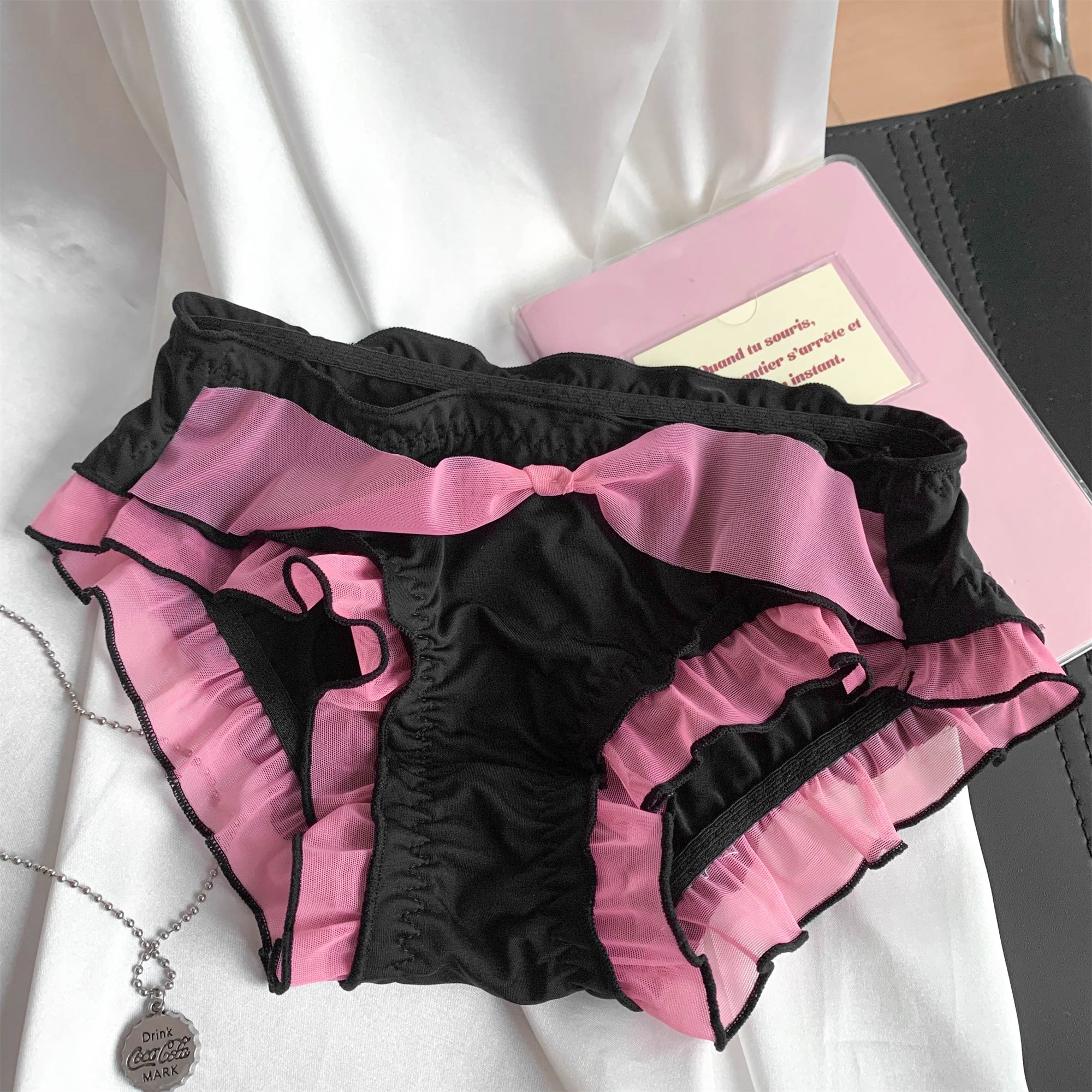 Lace bowknot panties yv31585