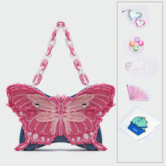 Denim butterfly bag yv31668