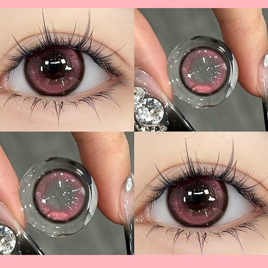 Pink  Contact Lenses (Two Pieces)  yv31905