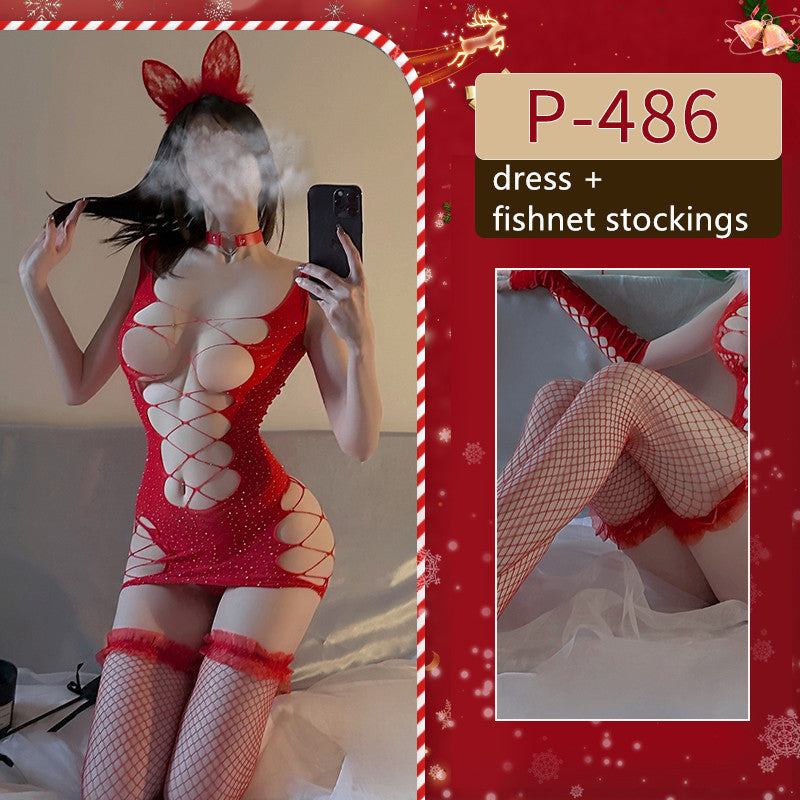 Christmas uniform net dress yv31821