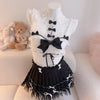 Cute lace bow suit yv31639