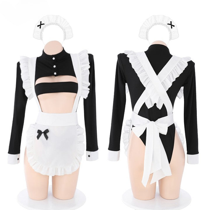 Cute bowknot maid uniform set YV43355