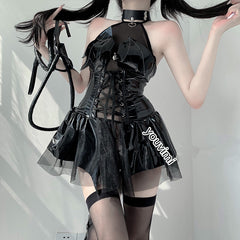 Demon cosplay strap uniform suit yv47294