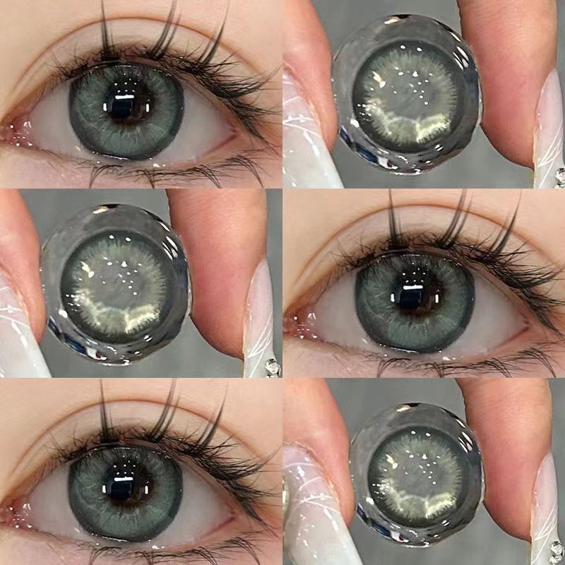 Milk tea color contact lenses (two pieces)  YV50232