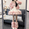 lolita plush coat dress suit yv31875