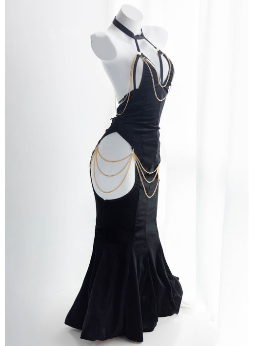 Strappy Fishtail Dress yv50305