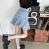 Cute denim pleated skirt YV50093