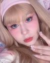 Blue contact lenses (two pieces) yv31374