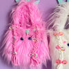 Plush pigtail puppy bag yv31581