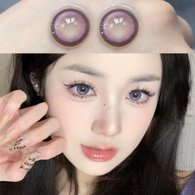 Purple colored contact lenses(2 PIECES) yv31850