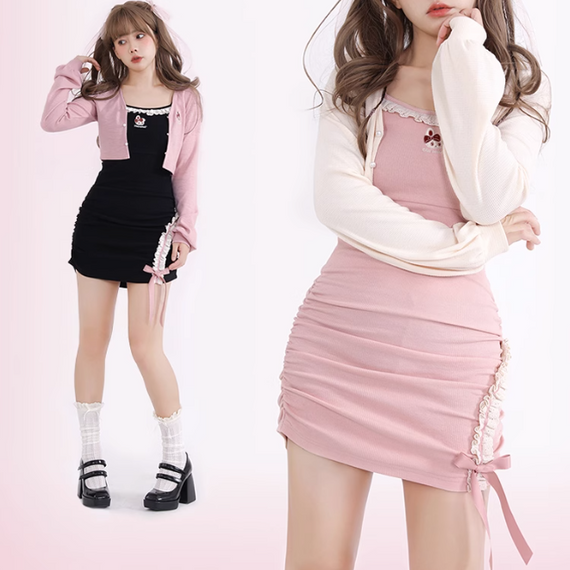 Review for  youvimi pink plaid jacket YV30008 main image 1
