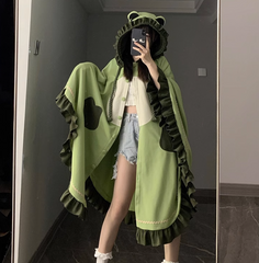 Cute frog cloak coat yv31742