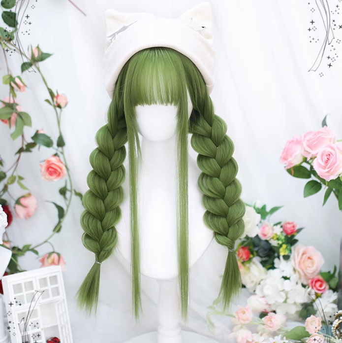 lolita avocado green wig yv31800