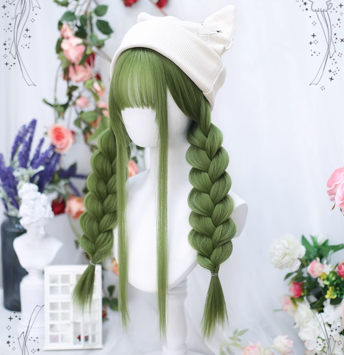 lolita avocado green wig yv31800